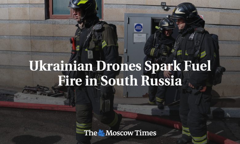 Ukrainian Drones Spark Fuel Fire in South Russia