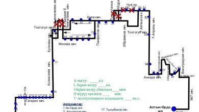 В Бишкеке изменили схему движения автобуса №222