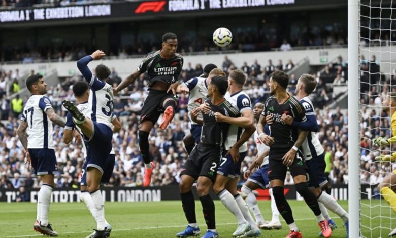 Gabriel's header earns Arsenal 1-0 win at Spurs in feisty derby