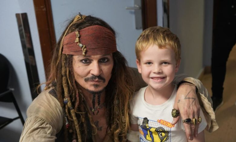 Johnny Depp reprises Captain Jack Sparrow character while visiting patients at Spanish hospital