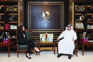 QCB Governor meets senior US Treasury official