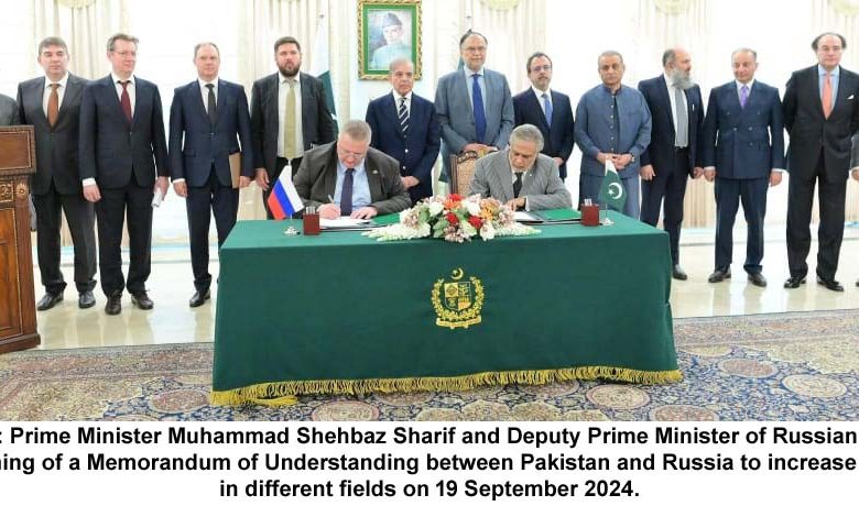 Russia, Pakistan Sign A Mou To Further Strengthen Mutually Advantageous Cooperation Sept 20, 2024 Islamabad Nsn Asia