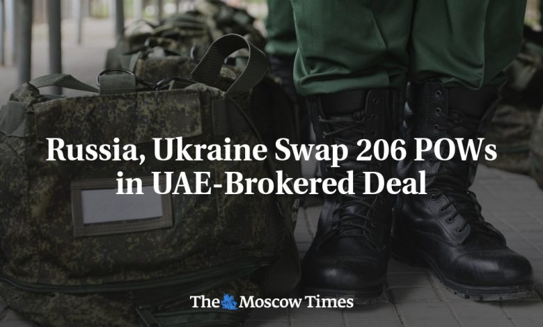 Russia, Ukraine Swap 206 POWs in UAE-Brokered Deal