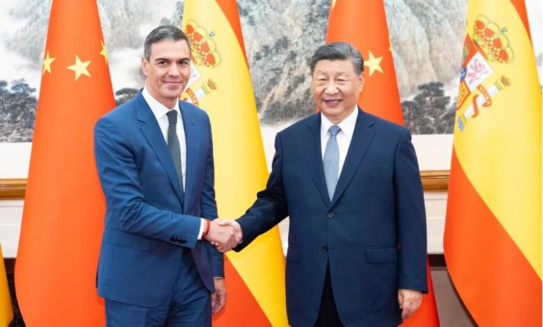 Spanish Prime Minister Pedro Sanchez meets with Chinese President Xi Jinping in Beijing Sept 10, 2024 NSN Asia