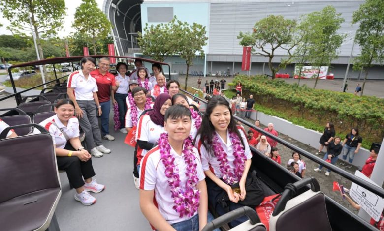 Watch live: High spirits as Singapore's Paralympians begin open-top bus parade