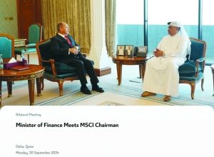 Al-Kuwari meets MSCI chairman - Gulf Times