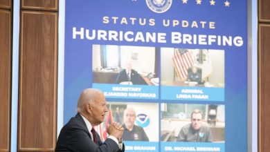 Biden slams Trump for 'onslaught of lies' over hurricanes