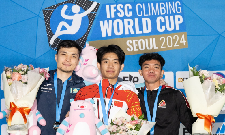 Chinese athletes sweep speed events at Climbing World Cup in Seoul