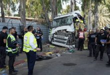 Dozens injured as truck rams bus stop near Tel Aviv in suspected terror attack