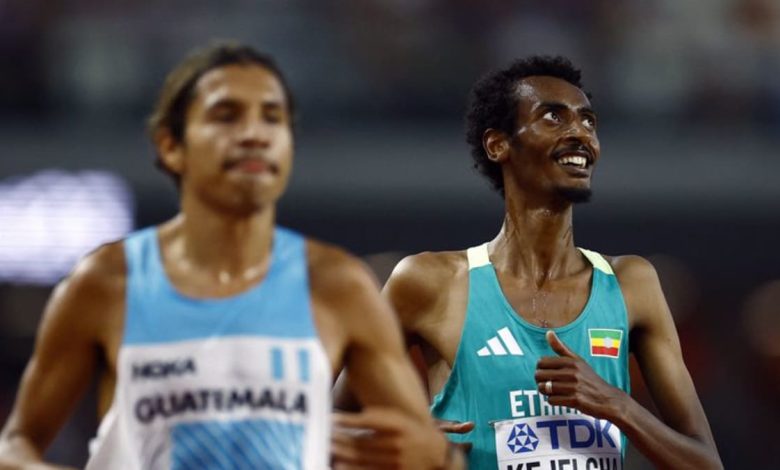 Ethiopia's Kejelcha breaks half marathon world record