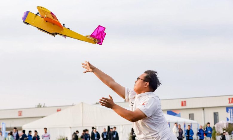 In pics: Student-designed aircraft take flight in northern China