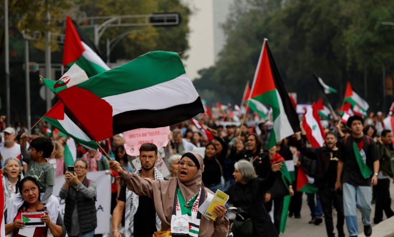 Mass global marches protest year of Israel's genocidal war on Gaza