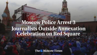 Moscow Police Arrest 3 Journalists Outside Annexation Celebration on Red Square