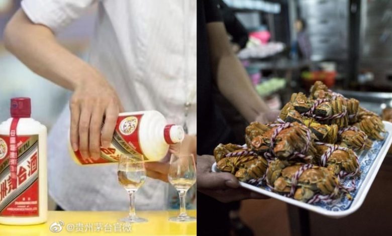 Moutai and hairy crabs: Prices for luxury items drop to record lows during China’s Golden Week