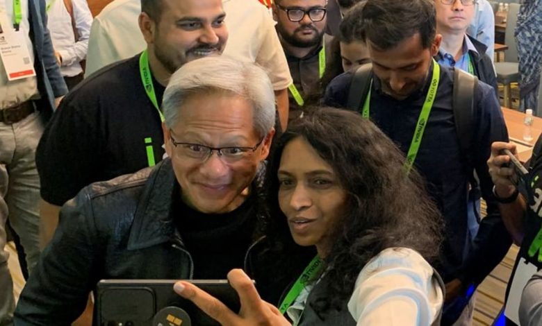 Nvidia CEO Jensen Huang gets rock star treatment from India's tech enthusiasts