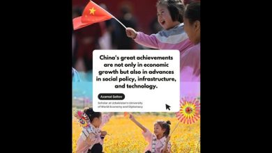 Poster: China's great achievements "not only in economic growth," says Uzbek scholar