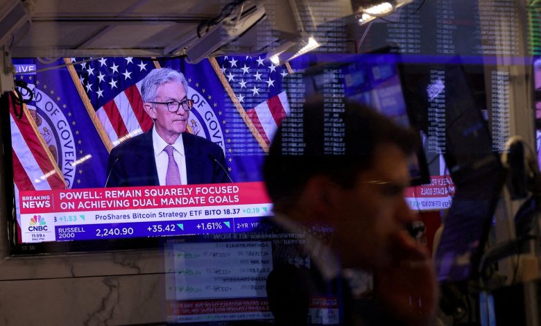 Powell says Fed not on 'preset course,' indicates further cuts