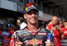 Rookie Acosta takes pole in Japan as Marquez loses lap record, Martin crashes