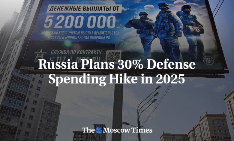 Russia Plans 30% Defense Spending Hike in 2025