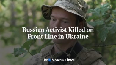 Russian Activist Killed on Front Line in Ukraine