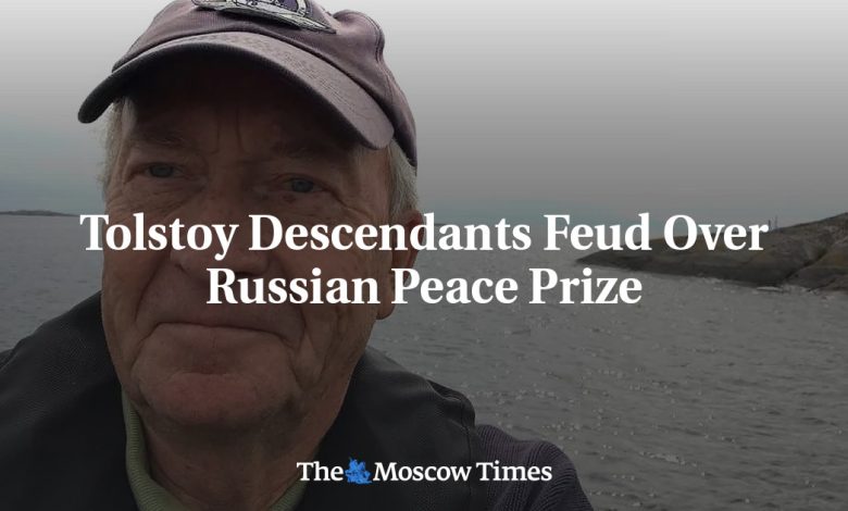 Tolstoy Descendants Feud Over Russian Peace Prize