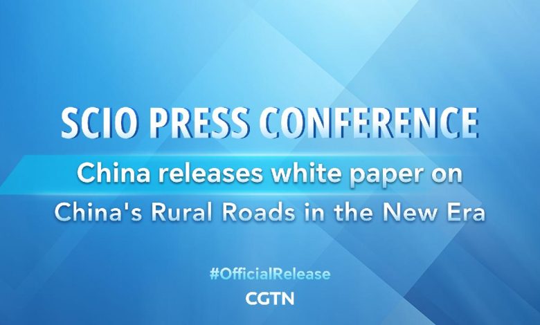 Live: China releases white paper 'China's Rural Roads in the New Era'