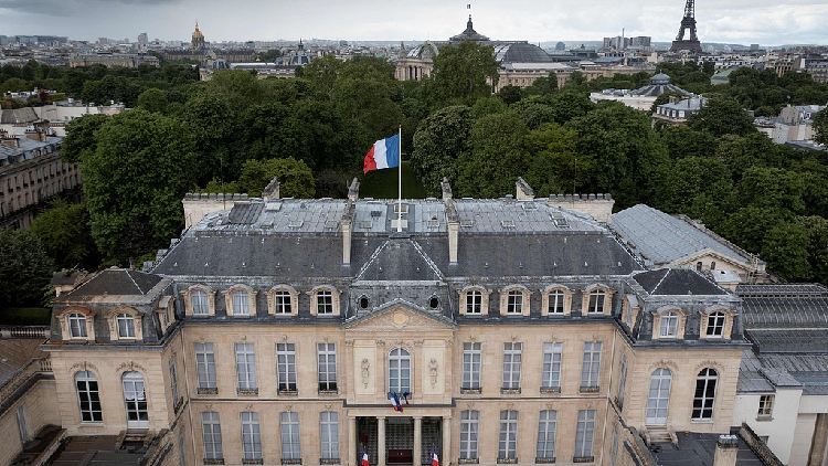 Live: View of Élysée Palace in Paris, with French PM set to resign