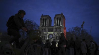 Political storm clouds Macron's Notre Dame glory