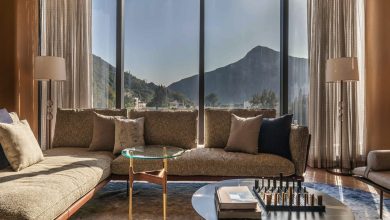 This Hong Kong hilltop apartment's decor was inspired by its spectacular natural views