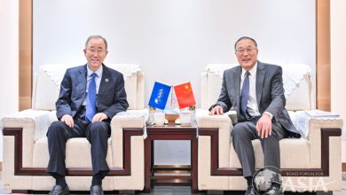 Ban Ki-Moon, Chairman Of The Boao Forum For Asia (Bfa), Visits The Bfa Secretariat, Meets Secretary General Zhang Jun