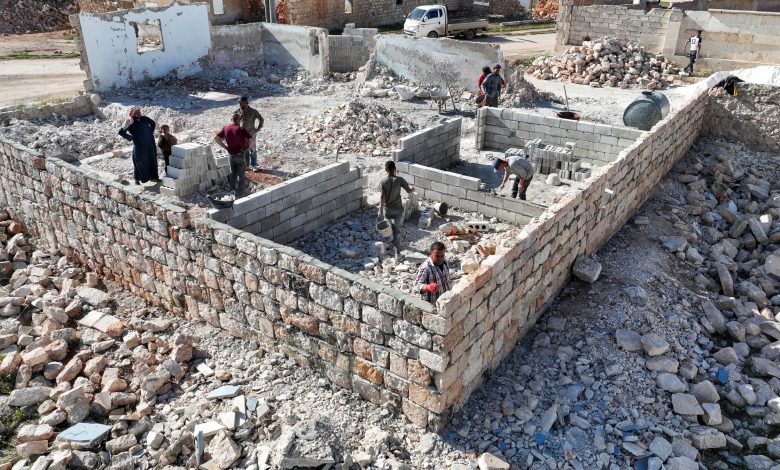 Aid shortfall holds back Syrians rebuilding war-ravaged Aleppo