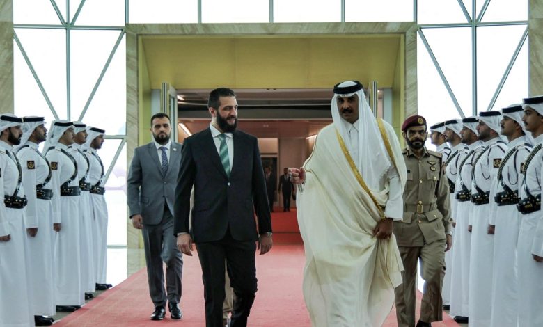Syria's president Sharaa meets Iraqi PM in Doha ahead of Arab summit