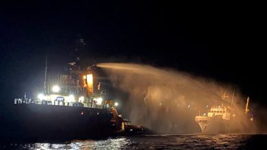 Drone strike sets Gaza-bound aid ship ablaze in int'l waters