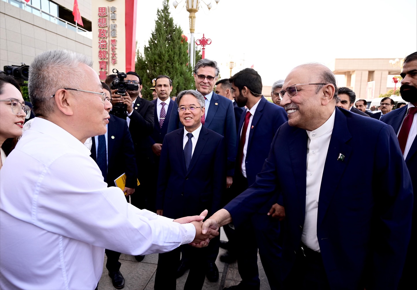 Pakistan President Asif Ali Zardari Visiting the Xinjiang Autonomous Region of China NSN Asia 2025