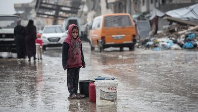 Strong storm batters Gaza, endangering displaced families in tents