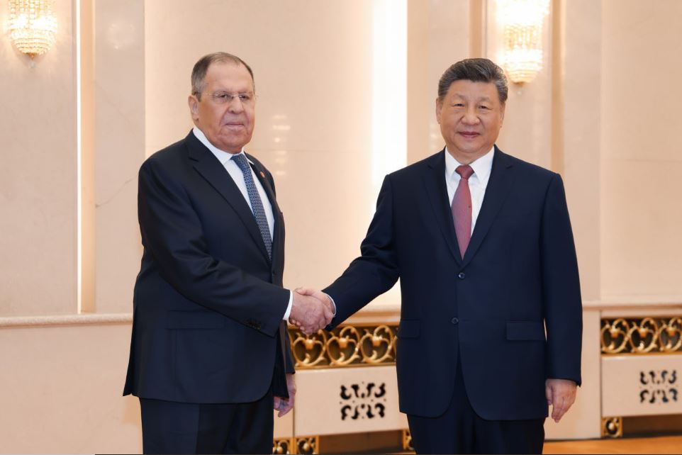 Minister of Foreign Affairs of the Russia Foreign Minister Sergey Lavrov meeting with the President of the of China Xi Jinping Ap 2026 NSN Asia
