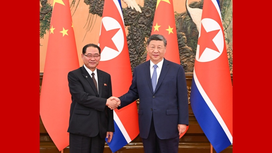 习近平会见朝鲜内阁总理朴泰成