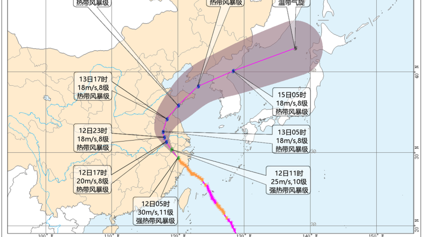 “台风+暴雨+强对流”三预警齐发 “巴威”最新路径公布