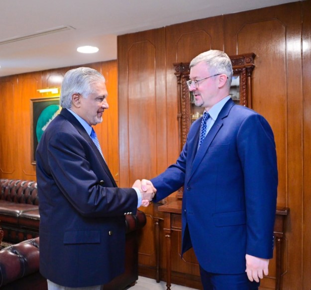 Russian Ambassador to Pakistan Mr Albert Khorev calls on Deputy Prime Minister, Foreign Minister Senator Mohammad Ishaq Dar in Islamabad NSN Asia 2026 B