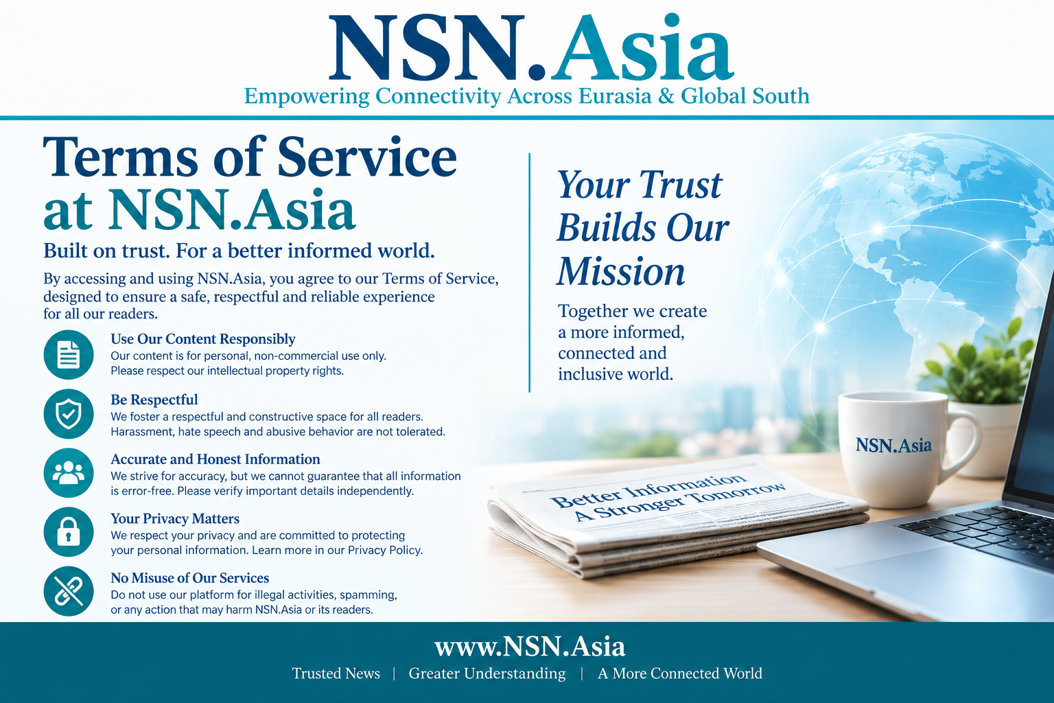 Terms of Service at NSN.Asia 2026