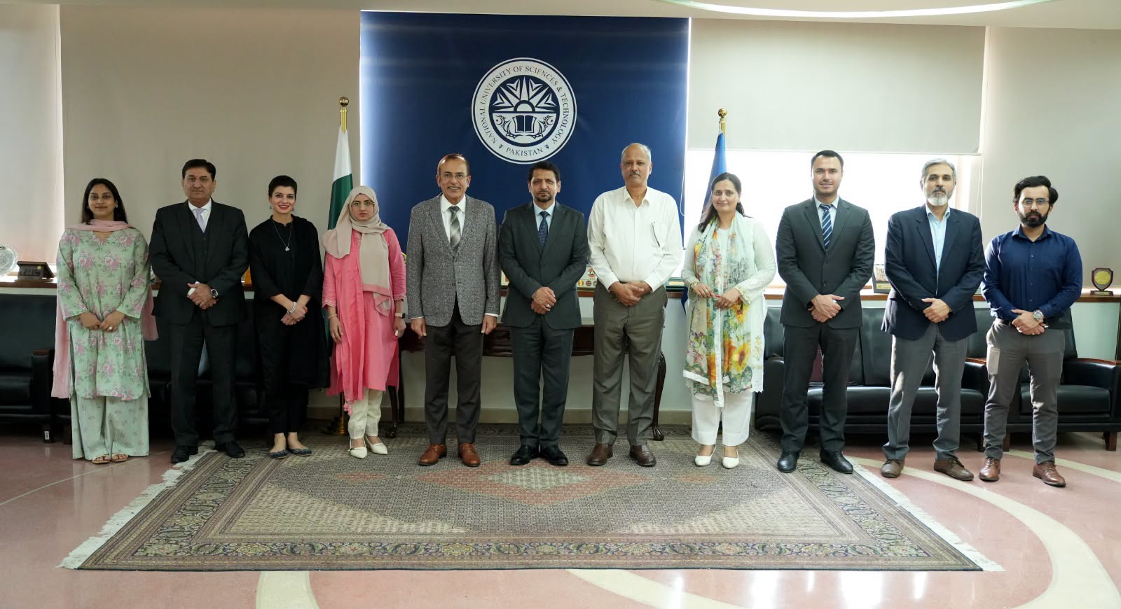 Rector, Dr Muhammad Zahid Latif, meeting with Dr Ali Asad Gilani, Ambassador designate to China, at NUST, NSN Asia 2026